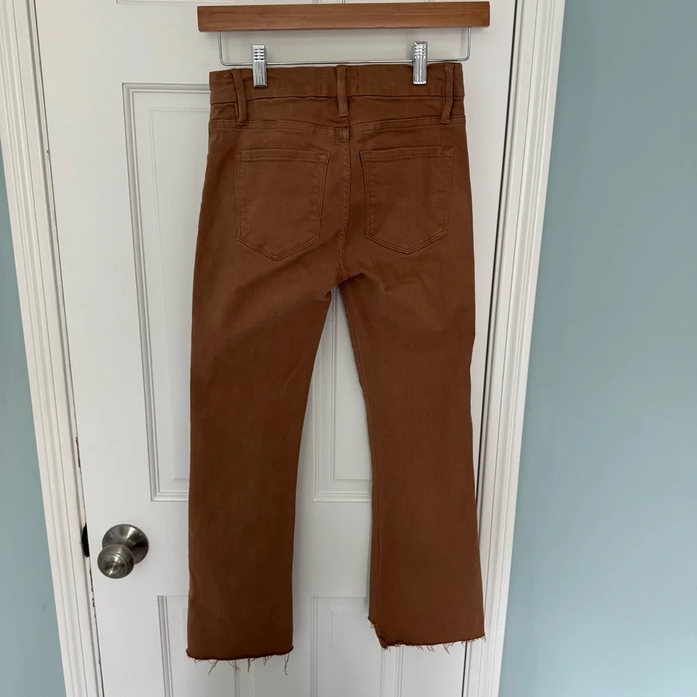 Frame Le Crop Mini Boot in Latte Sz. 24 tan brown - Picture 7 of 9